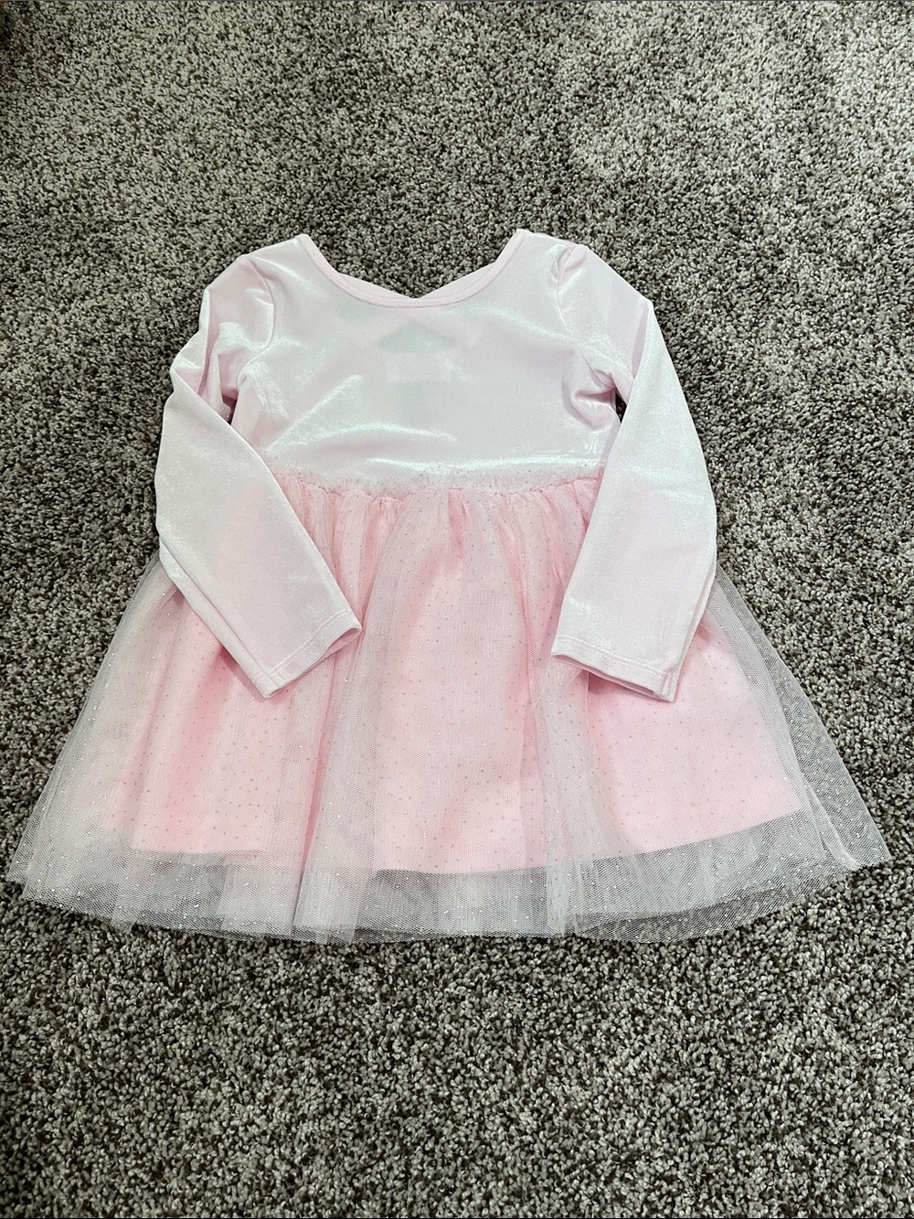Pink Sparkle Tulle Toddler Girl Dress 2T